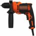 Дрель ударная BLACK+DECKER OMEGA BEH710K-QS 710 Вт Чёрный/Оранжевый BLACK+DECKER BEH710K-QS