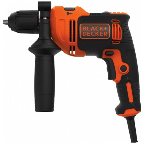 Дрель ударная BLACK+DECKER OMEGA BEH710K-QS 710 Вт Чёрный/Оранжевый BLACK+DECKER BEH710K-QS