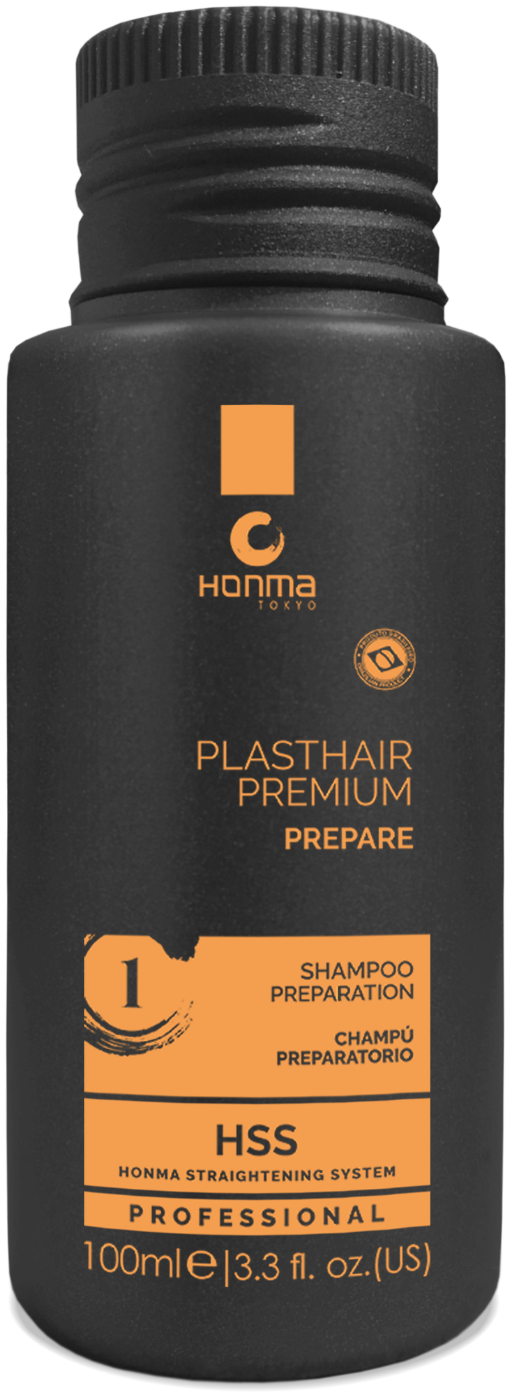 Кератиновое выпрямление шампунь для волос подготавливающий профессиональный 1 ШАГ Honma Tokyo Plast Hair Shampoo Preparation 100мл