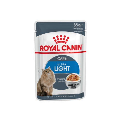 Влажный корм для кошек Royal Canin Ultra Light 12 шт. х 85 г (кусочки в желе)