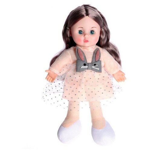 Кукла мягконабивная Милашка 32 см, со звуком, в платье кукла 32 см с аксессуарами со звуком