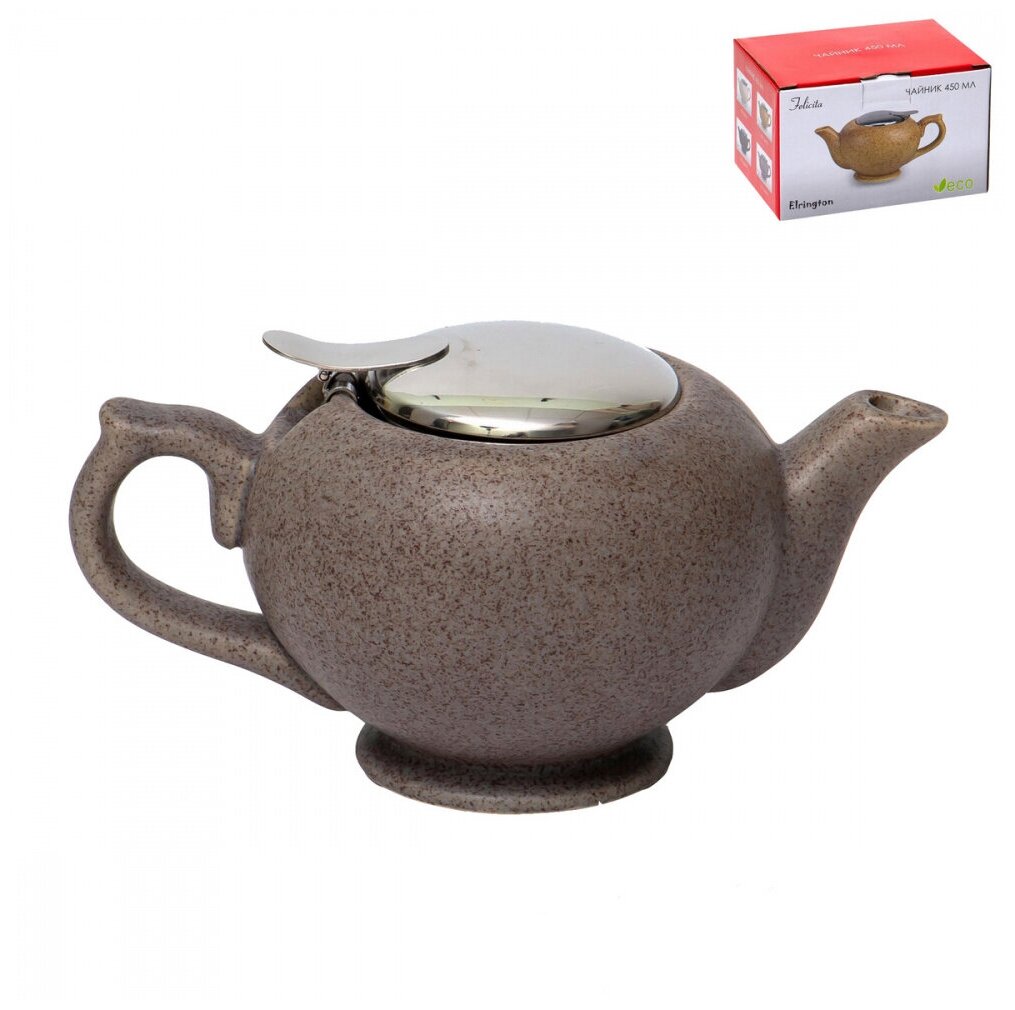 фото Чайник Elrington Феличита "Крошка серый", 450 мл