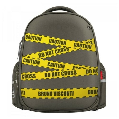фото Brunovisconti рюкзак каркасный bruno visconti "будь осторожен", 38 х 30 х 20 см