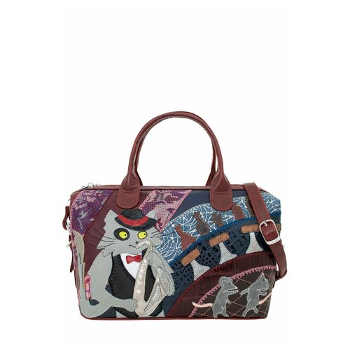 фото Сумка с аппликацией protege, дс-195-241 "кот 41" кирпичная