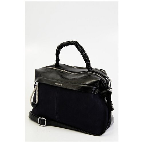 фото 374-02 p2586 сумка доум женская замша ludor синий