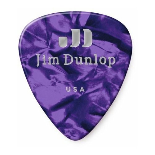 Медиаторы, очень жесткие, 12 шт. Dunlop Celluloid Purple Pearloid Extra Heavy 483P13XH 12Pack