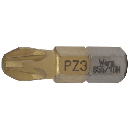 Бита PZ3х 25мм (Титановая) Standard 855/1 TiN Wera 05480223001