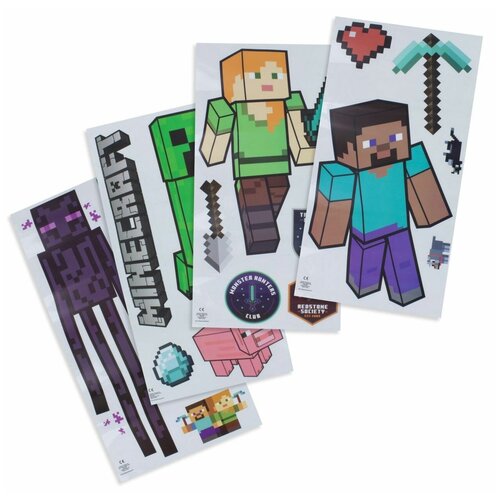 mojang ab milton stephanie minecraft maps an explorer s guide to minecraft Набор наклеек Minecraft