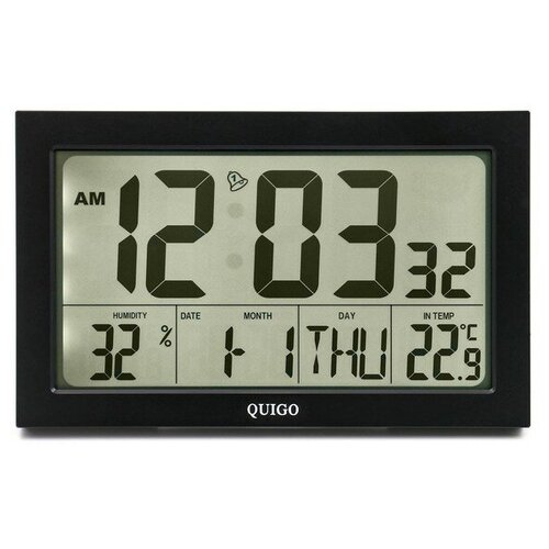 Часы электронные с будильником календарём термометром и гигрометром 124х201 см 285300₽