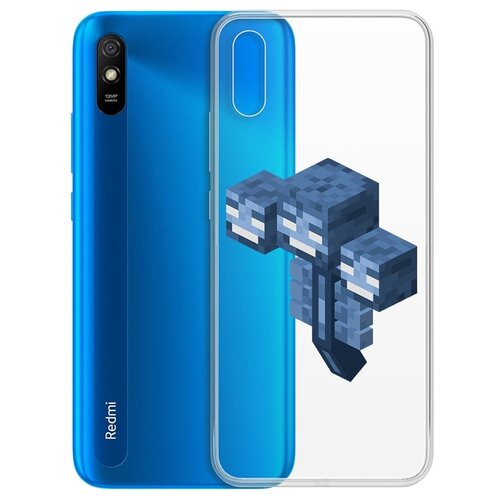 Чехол-накладка Krutoff Clear Case Иссушитель для Xiaomi Redmi 9A чехол накладка krutoff clear case minecraft иссушитель для xiaomi poco x4 gt