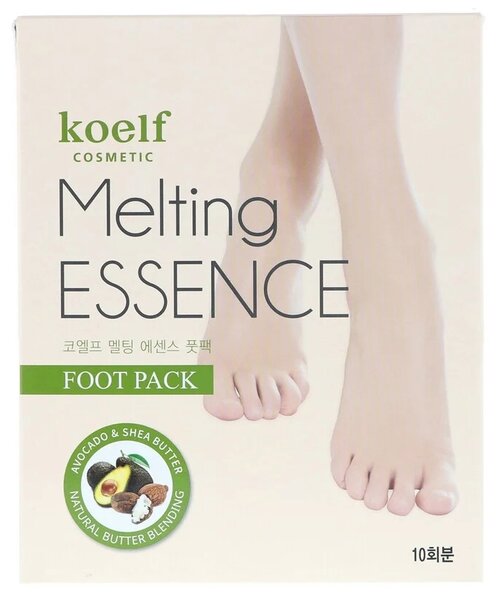 Koelf Смягчающая маска-носочки Melting essence 10 пар, 160 г