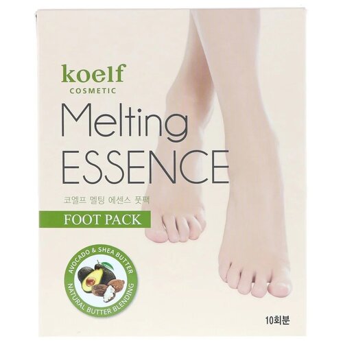 Маска-носочки для ног смягчающая Melting Essence Foot Pack, KOELF, 10 шт