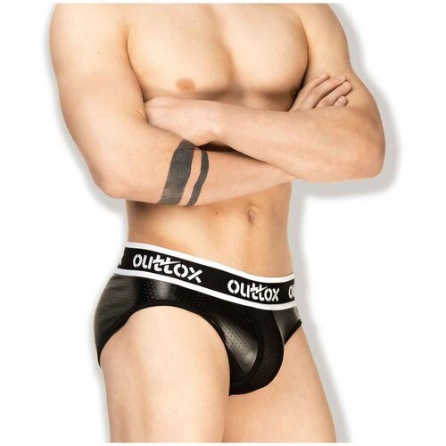 фото Трусы - брифы "regular rear brief - black" / outtox / черный / размер s