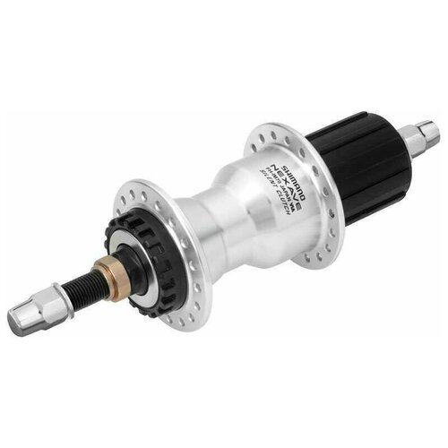 Втулка задняя Shimano IM70, 36 отв, 8 / 9 ск, под гайки, под роллер, 135x185 (M10) , цв. серебристый