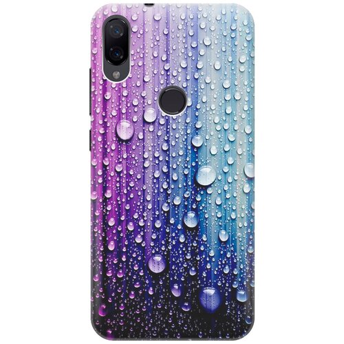 фото Силиконовый чехол на xiaomi mi play / сяоми ми плей с принтом "капли на голубом gosso