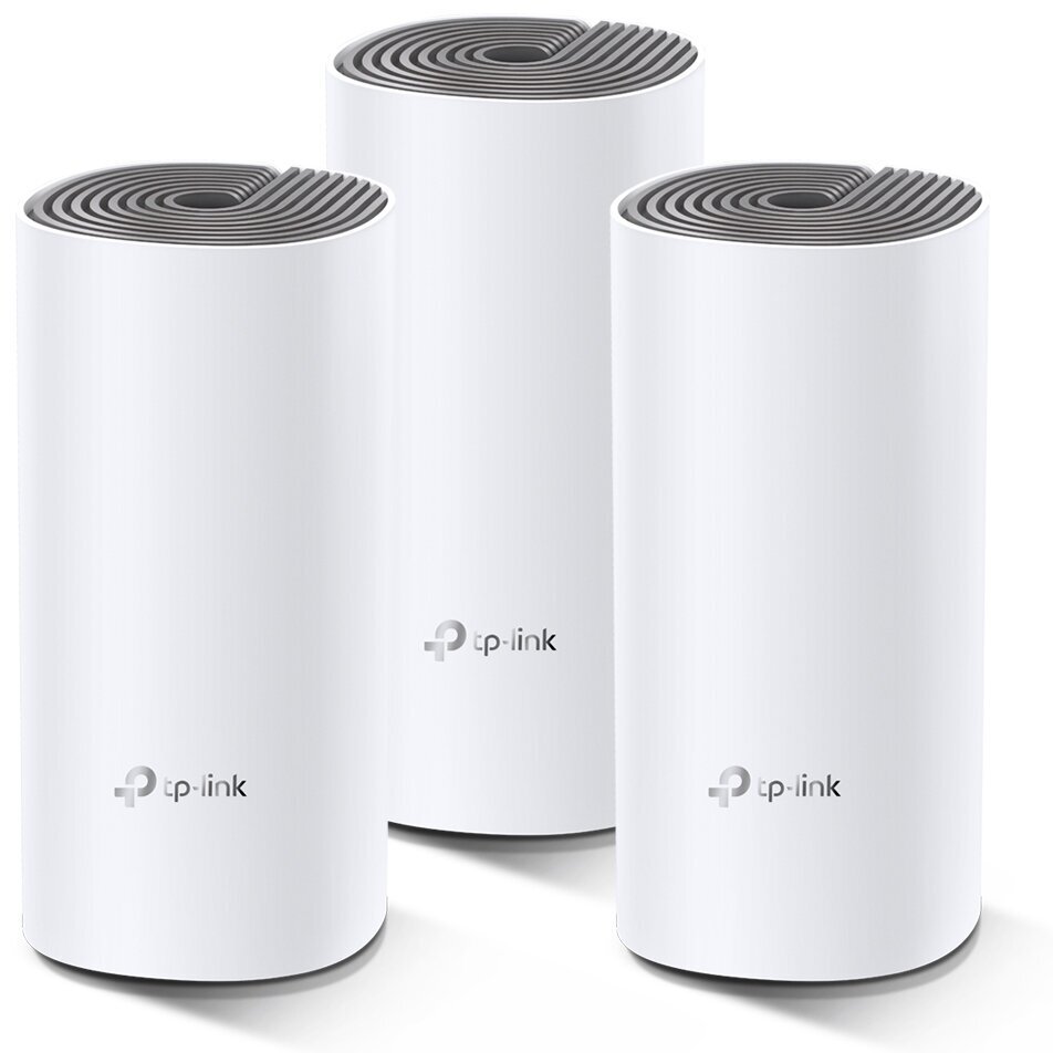 Роутер TP-Link Deco E4 Mesh Wi-Fi AC1200 3-pack, с родительским контролем, белый — фото 1