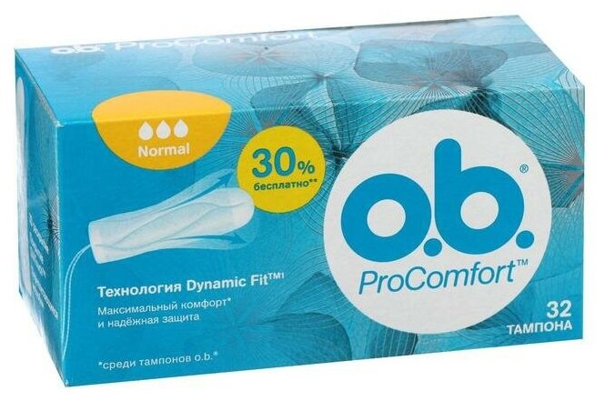 Тампоны OB ProComfort Normal, 32 шт