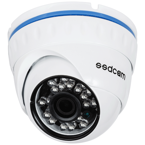Камера видеонаблюдения SSDCAM AH-743 (3.6мм) 5Мп - HD-AHD - уличная купольная антивандальная - ИК подсветка до 20м - матрица Sony IMX326