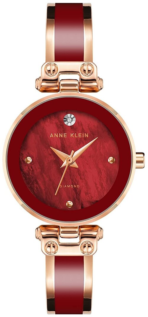 Наручные часы ANNE KLEIN Diamond, золотой, красный