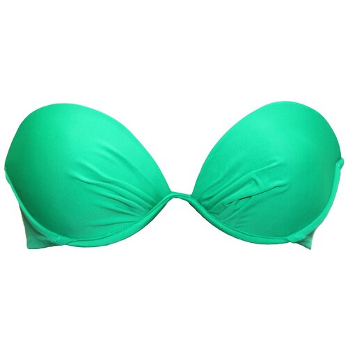 Лиф купальника GREEN зеленый без бретель, с косточками, размер XS