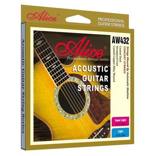 струны для других муз инструментов alice a805a никель Струны для акустической гитары Alice AW432-SL