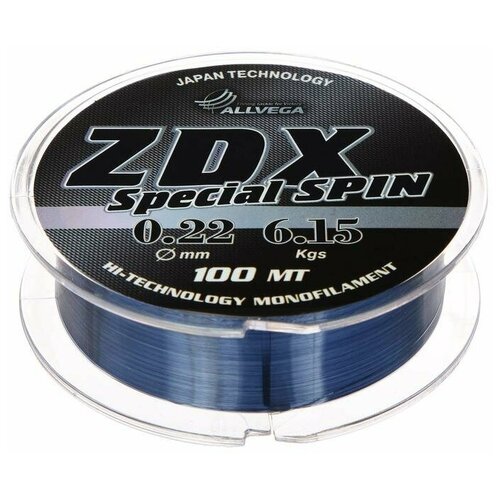 фото Allvega леска "allvega" zdx special spin 0.22 100м
