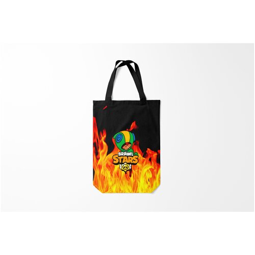 фото Сумка-шоппер / 31х42 см / геймерам / brawl stars leon burnettie