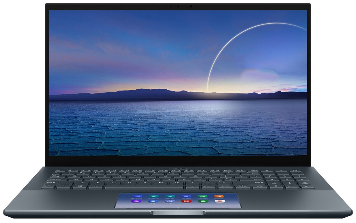 Ноутбук ASUS ZenBook Pro UX535LI-BO357T Intel i7-10870H16G1T SSD156 FHD IPS TouchGeForce GTX1650Ti 4GScreenPadWin10 Серый 90NB0RW1-M11200
