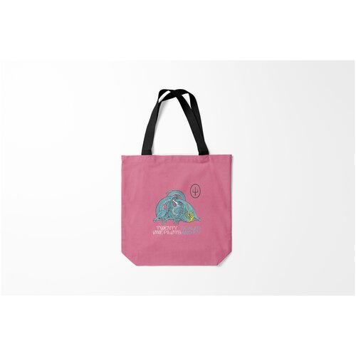 фото Сумка-шоппер / 40х40 см / рок / twenty one pilots 21 scaled and icy dragon burnettie