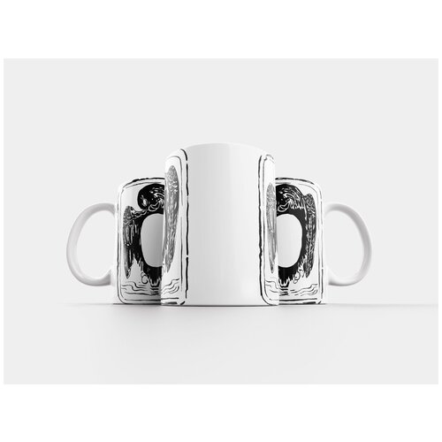 фото Кружка "винтаж, черное и белое, рисование" 320 мл lotsprints