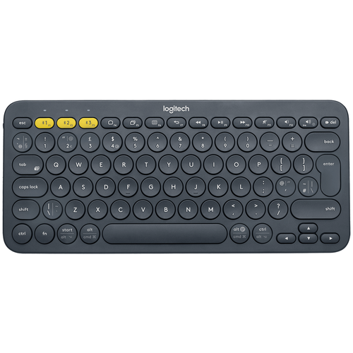 Беспроводная клавиатура Logitech K380 Multi-Device темно-серый, английская/русская (ISO)