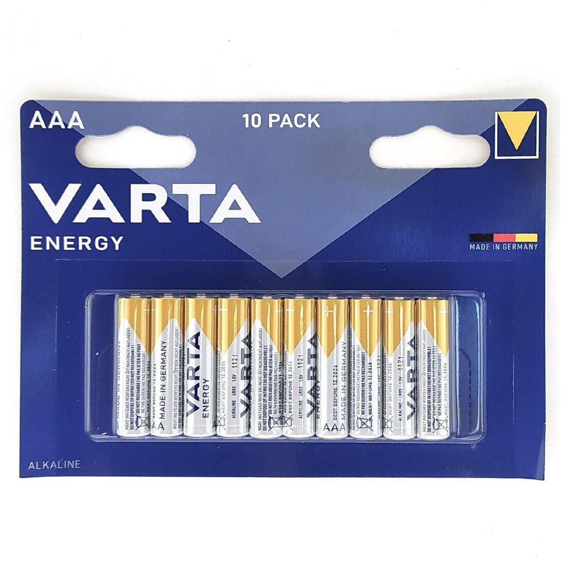 Отгружать упаковкой Батарейки VARTA ENERGY AAA (блистер/коробка 10 шт) 04103229491