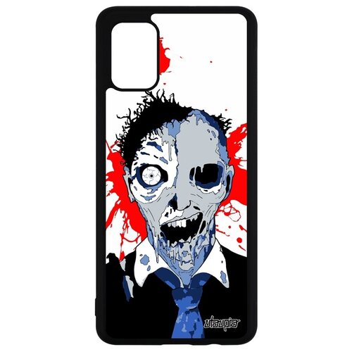 фото Яркий чехол на смартфон // galaxy a51 // "зомби" сплэттер стиль, utaupia, голубой