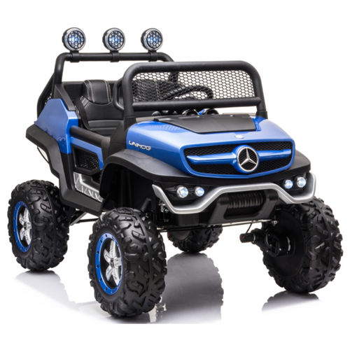 RiverToys Автомобиль Mercedes-Benz Unimog Mini P777BP, синий глянец