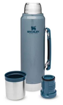 Термос Stanley Classic (1 литр), голубой - фотография № 8