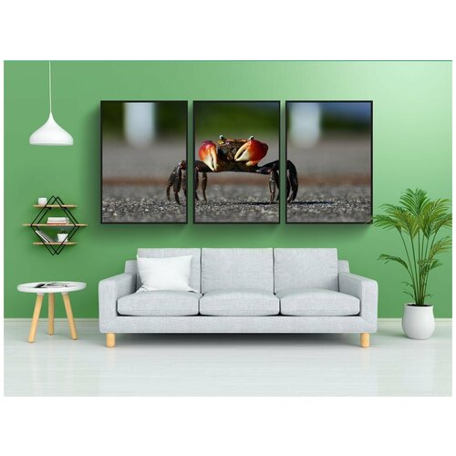 фото Набор модулных постеров для интерьера "природные, пейзаж, русло реки" 60x90 см. в тубусе, без рамки lotsprints