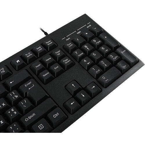 Клавиатура проводная K100/ Keyboard K100, USB wired, 105 кл, 1.8m, Foxline K100 keyboard usb wired ultra thin 78 keys