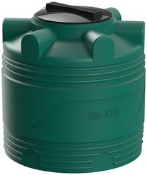 Емкость 200 литров Polimer Group V200 для воды, топлива, цвет зеленый