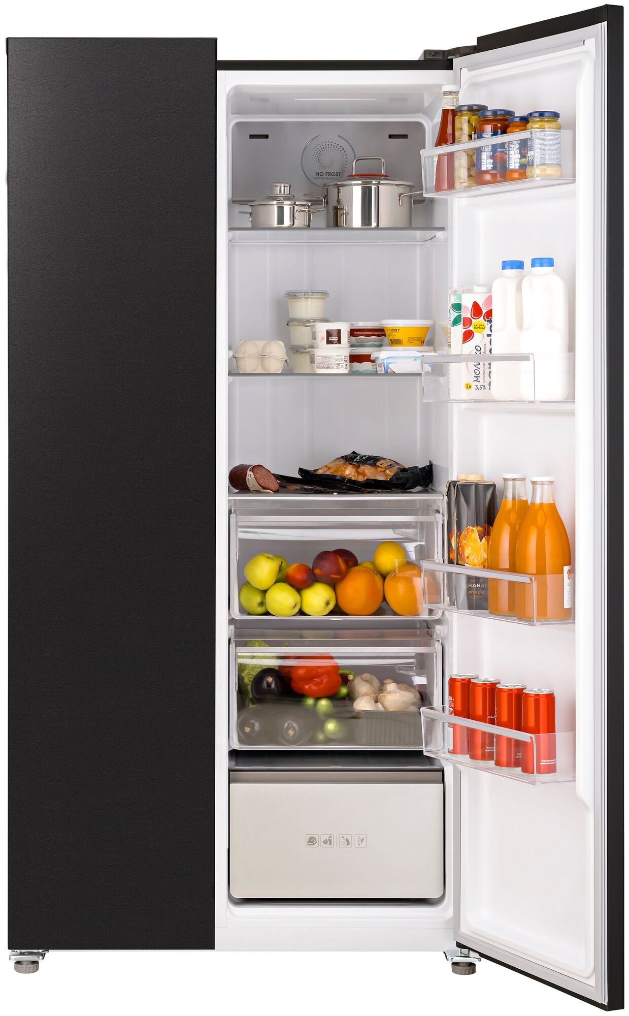 Отдельностоящий холодильник с инвертором Weissgauff Wsbs 739 Nfbx Inverter Professional - фотография № 4