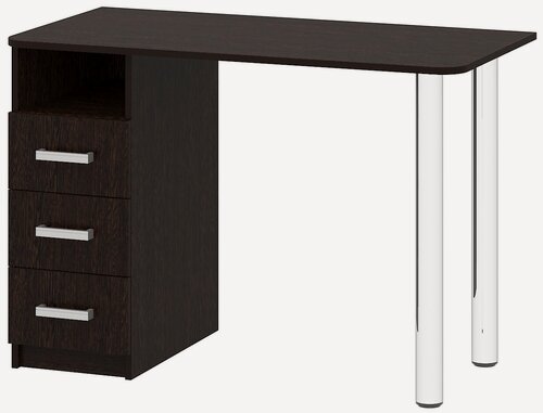 Изображение товара Стол письменный "Колизей мебель" СПК-6 венге ШхГхВ(1100х550х740), 3 ящика