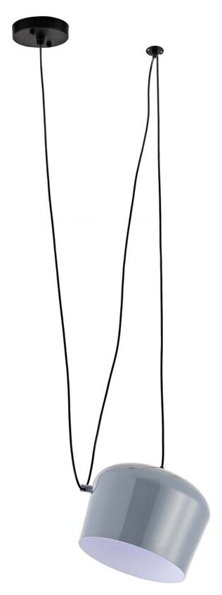 Donolux Modern The bak подвес плафон металлический серого цвета диам 24 см выс 20 см длина провода 350 см 1хЕ27 60W цвет арматуры черный