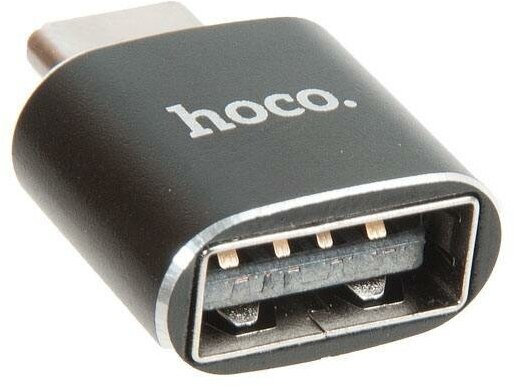 Переходник (adapter) HOCO UA5 Type-C to USB, черный