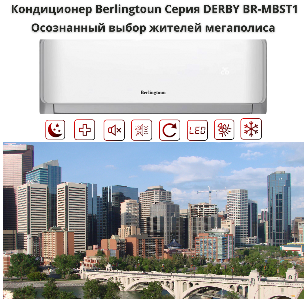 Сплит-система Berlingtoun BR-18MBST1 Derby не инвертор