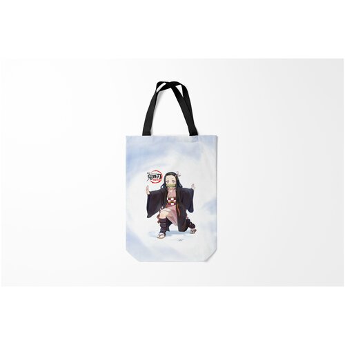 фото Сумка-шоппер / 31х42 см / аниме / клинок рассекающий демонов nezuko kamado kimetsu no yaiba burnettie