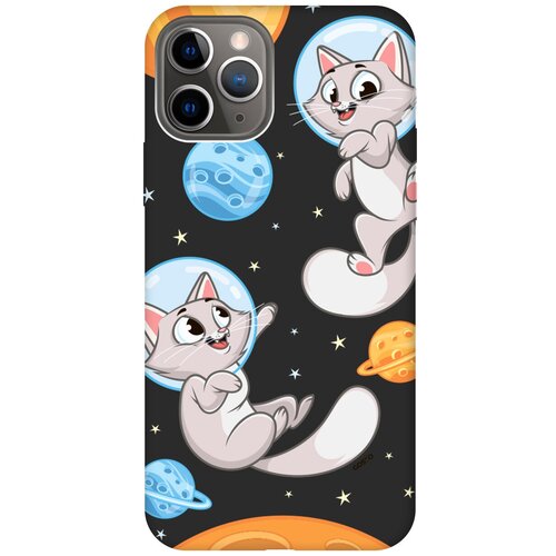 Силиконовый чехол на Apple iPhone 11 Pro / Эпл Айфон 11 Про с рисунком CosmoCats Soft Touch черный силиконовый чехол на apple iphone 11 эпл айфон 11 с рисунком cosmocats soft touch черный