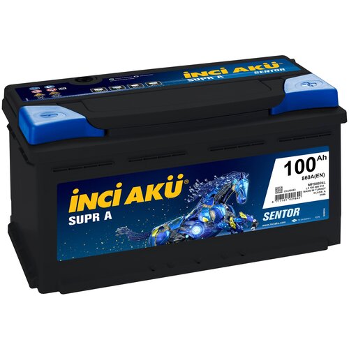 Автомобильный аккумулятор Inci Aku Supra 100Ah обратная полярность (860A)
