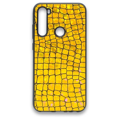 фото Чехол-накладка fantastic skin для xiaomi redmi note 8 золотистая ycase