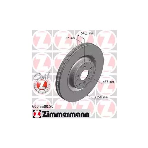 ZIMMERMANN 400.5500.20 Диск тормозной