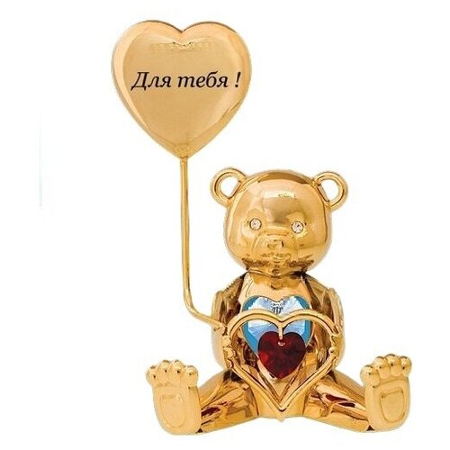 Сувенир с кристаллами Swarovski 3656/13 Фигурка Мишка -Для Тебя 6,5*5*8,5см
