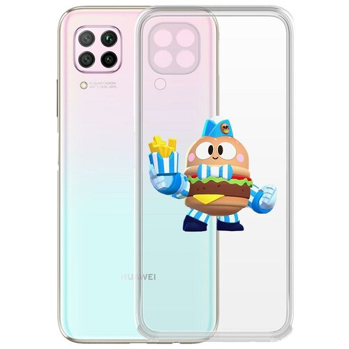 фото Чехол-накладка clear case brawl stars-бургер лу для huawei p40 lite/nova 6 se/nova 7i krutoff group
